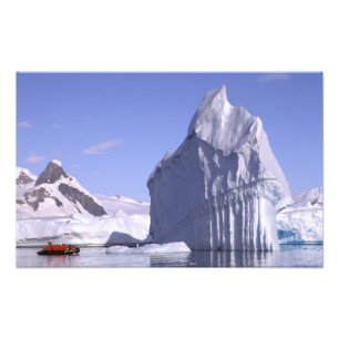 Antarctica, Antarctic Peninsula. Zodiak and Photo Print