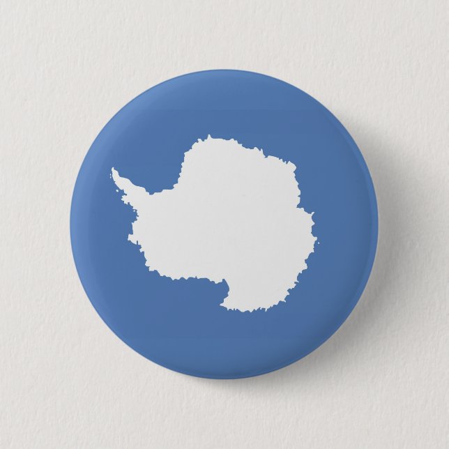 Antarctica continent flag symbol 6 cm round badge (Front)