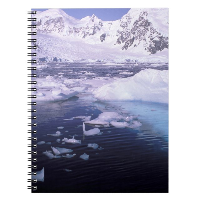 Antarctica. Expedition through icescapes Spiral Notebook (Front)