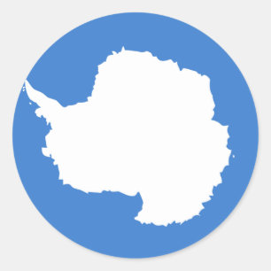 Antarctica Flag Classic Round Sticker