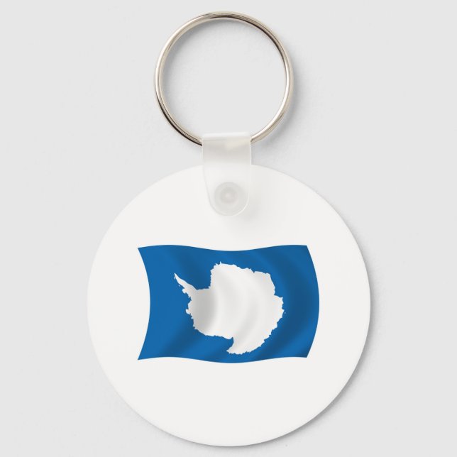 Antarctica Flag Keychain (Front)