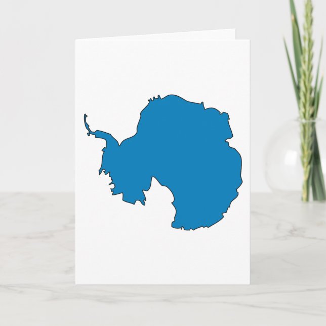 Antarctica flag map card (Front)