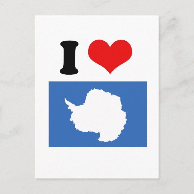 Antarctica Flag Postcard (Front)