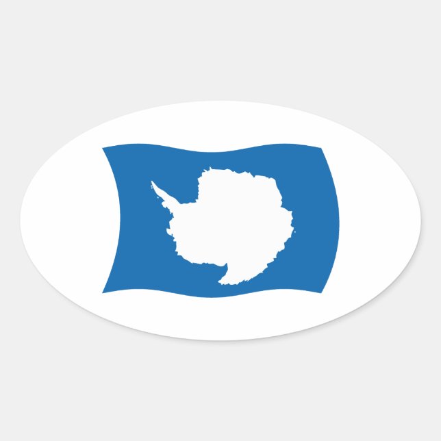 Antarctica Flag Sticker (Front)