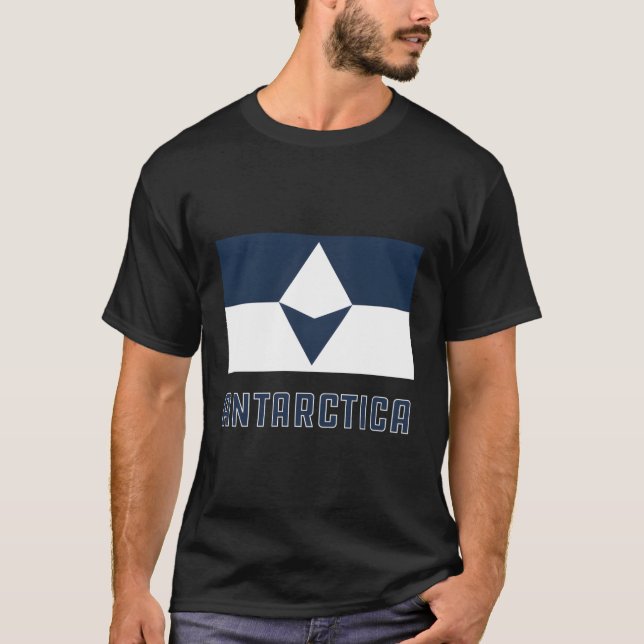 Antarctica Flag True South T-Shirt (Front)