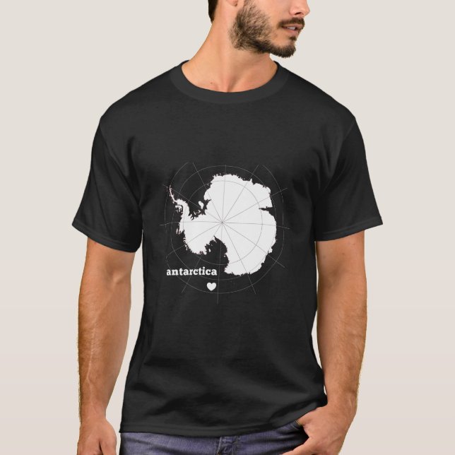 Antarctica He Latitude And Longitude T-Shirt (Front)