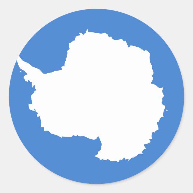 Antarctica High quality Flag Classic Round Sticker (Front)