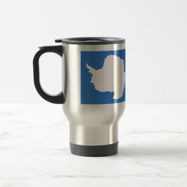 Antarctica High quality Flag Travel Mug (Left)