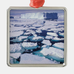 Antarctica, Ice flow. Metal Tree Decoration