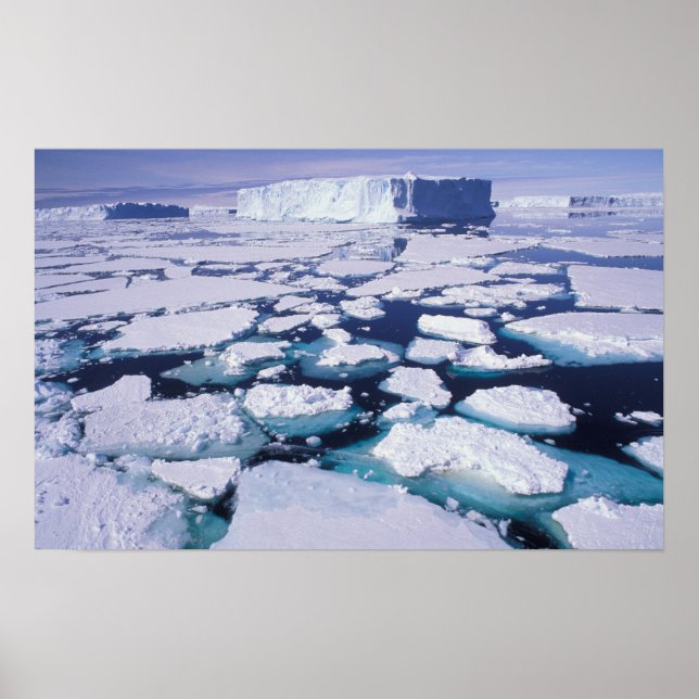 Antarctica, Ice flow. Poster (Front)
