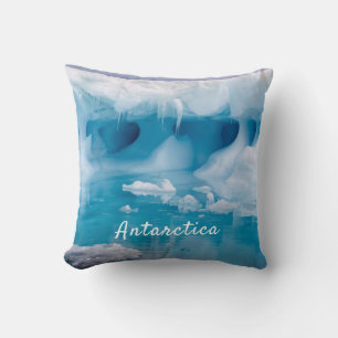 Antarctica iceberg photo with text cushion