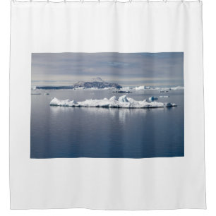 Antarctica landscape shower curtain