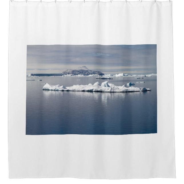 Antarctica landscape shower curtain (Front)