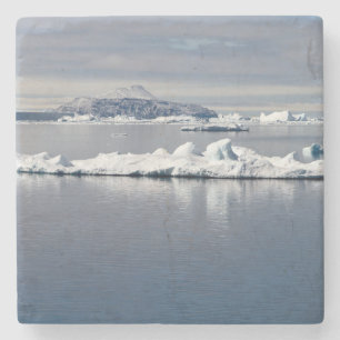 Antarctica landscape stone coaster