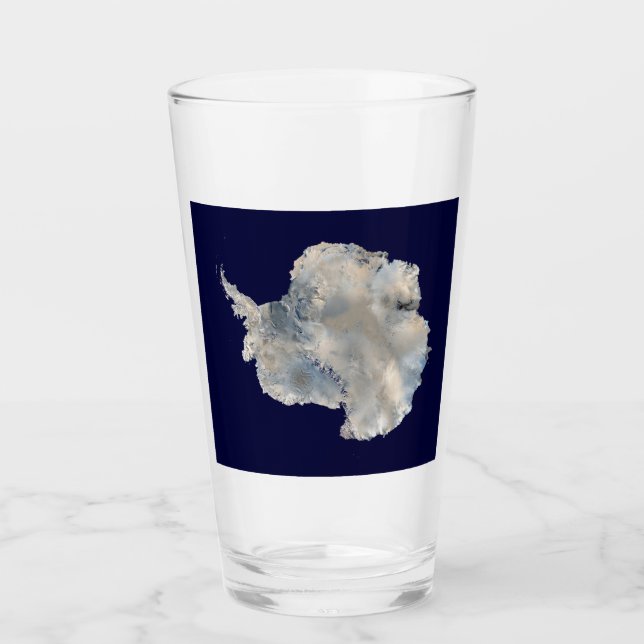 Antarctica (NASA Blue Marble Imagery) Glass (Front)