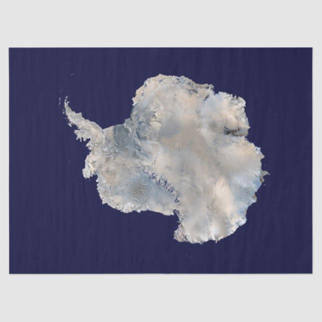 Antarctica (NASA Blue Marble Imagery) Tissue Paper (Front)