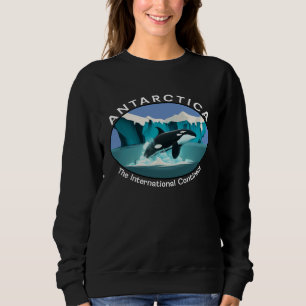 Antarctica Orca Whale Iceberg Cool Antarctic Souve Sweatshirt