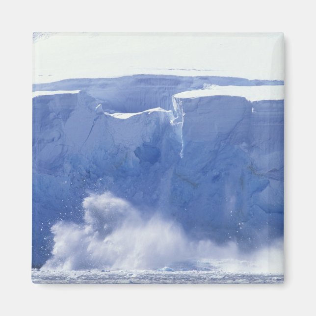 Antarctica, Paradise Bay, Massive wave forms Magnet (Front)