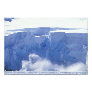 Antarctica, Paradise Bay, Massive wave forms Photo Print