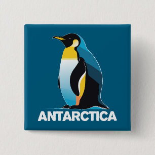 Antarctica Penguin 15 Cm Square Badge