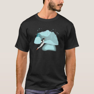 Antarctica Penguin Jumping in a Pool of Water Anta T-Shirt