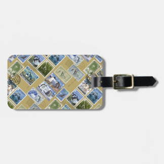 Antarctica - Penguin Postage Stamps Luggage Tag