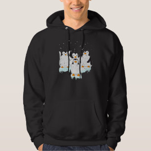 Antarctica Penguin Zoo Animal Bird Snowflakes Pen Hoodie
