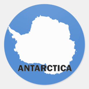 Antarctica Roundel quality Flag Classic Round Sticker