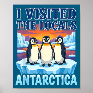 Antarctica Travel Souvenir Penguin Expedition Poster
