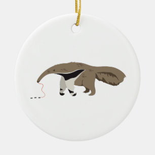 Anteater Ants Ceramic Tree Decoration