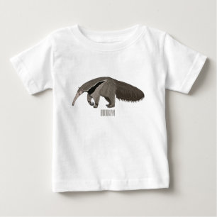 Anteater cartoon illustration  baby T-Shirt