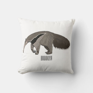 Anteater cartoon illustration  cushion