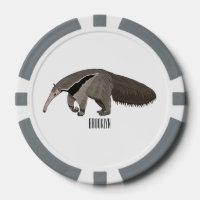 Anteater cartoon illustration 