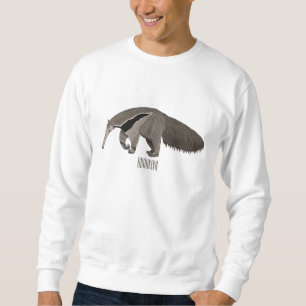 Anteater cartoon illustration  sweatshirt
