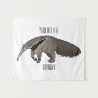 Anteater cartoon illustration 