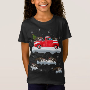 Anteater Driving Christmas Tree Red Truck Anteater T-Shirt