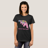 Anteater Funky Psychedelic Pink Funny Slogan