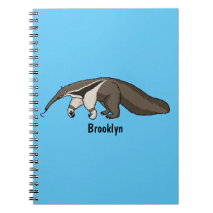 Anteater happy cartoon illustration notebook