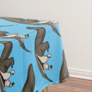 Anteater happy cartoon illustration tablecloth