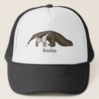 Anteater happy cartoon illustration