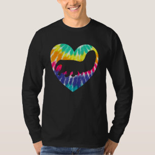 Anteater Heart With Tie Dye Print For Anteater T-Shirt