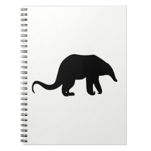 Anteater Silhouette Spiral Notebook