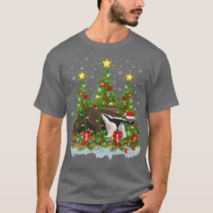 Anteater Xmas Lights Santa Anteater Christmas Tree T-Shirt