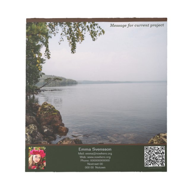 Anteckningsblock — Connect, Bay Notepad (Front)