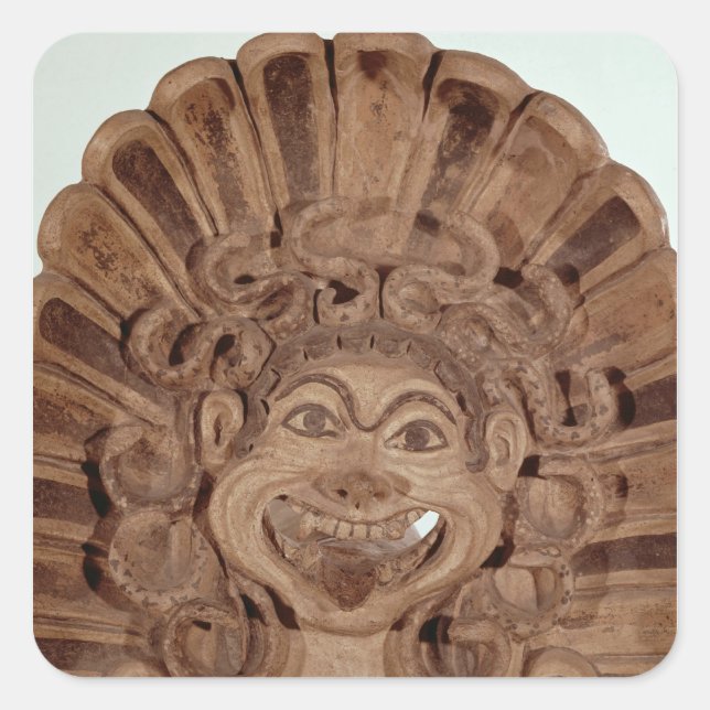 Antefix with the head of a gorgon square sticker (Front)