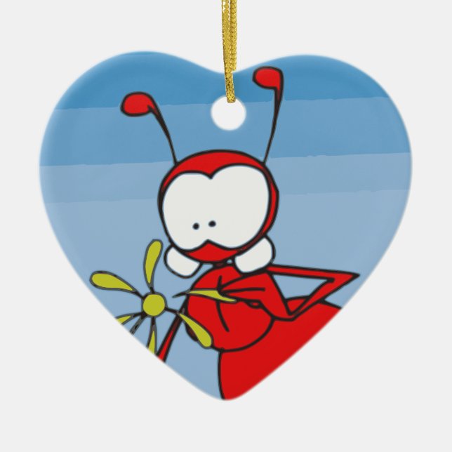 Antek the Lover Ceramic Tree Decoration (Front)