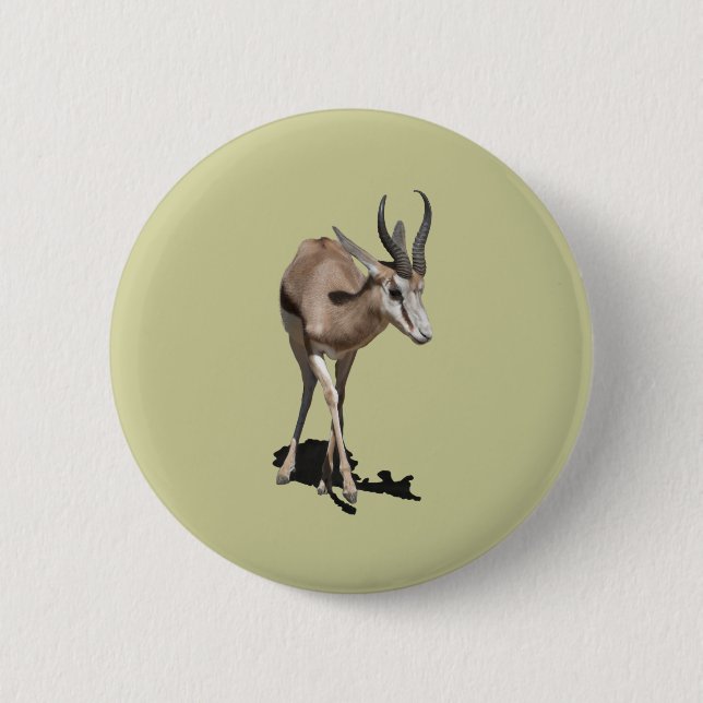 Antelope Baby 6 Cm Round Badge (Front)
