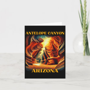 Antelope Canyon Arizona Hiking Camping  Card