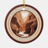 Antelope Canyon Arizona Retro Badge