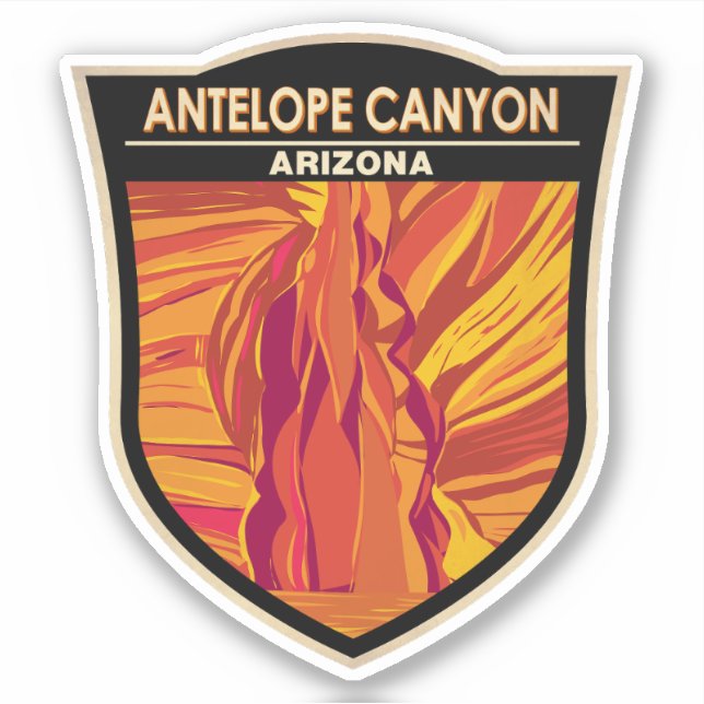 Antelope Canyon Arizona Travel Art Vintage (Front)